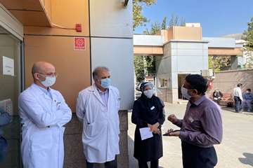 راه اندازی پایگاه واکسیناسیون کووید-19 در بیمارستان توانبخشی رفیده